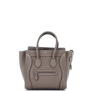 Celine Luggage Bag Grainy Leather Micro #242674C16B